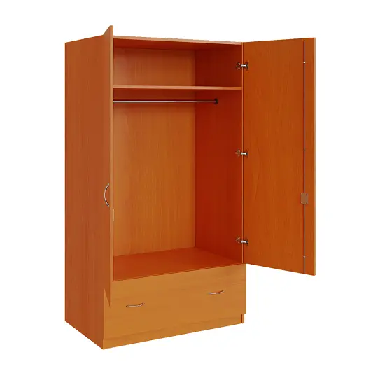 Q 24-100 skříň šatní, 2-dvéřová, 1000x600x1800mm, třešeň šumavská